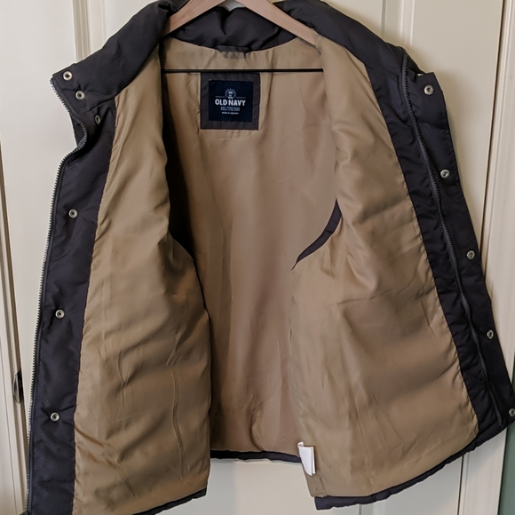 👣Old Navy Grey Puffer Vest with Pockets 2XL - Picture 4 of 5